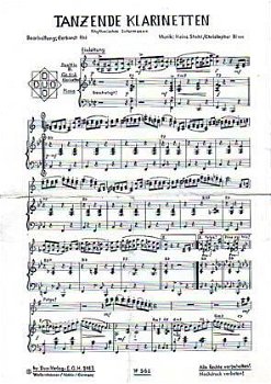Tanzende klarinetten (bez.: zang/piano/klar.) / Kleiner Gond - 1