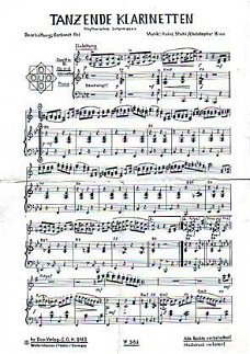 Tanzende klarinetten (bez.: zang/piano/klar.) / Kleiner Gond