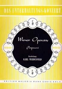 Wiener Operette. Potpourri. Bezetting: salonorkest (piano on