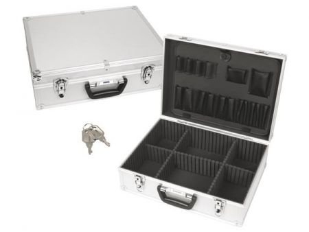 aluminium koffer gereedschapskoffer met foudraal - 1