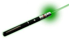 Laserpen groen laserpointer green incl duracell AAA batterij