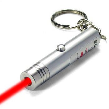 Sleutelhanger laserpen laserpointer rood - 1