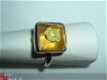 Amber ring met ingegraveerde Roos - 1 - Thumbnail