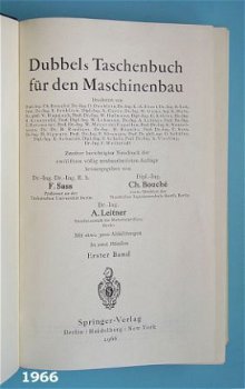 [1966] Dubbels Taschenbuch für den Maschinenbau dl 1. Spring - 3
