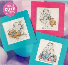 borduurpatroon bouncing babies, 3 cards