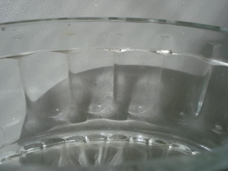 glazen puddingvorm met luchtbelletjes in het glas 17x10 x 9 - 3