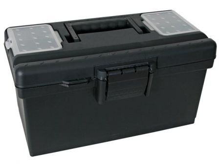 Gereedschapskoffer zwart kunststof 42cm - 1