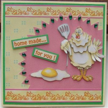 Div. kaart: nr.27: Home made chicken - 1