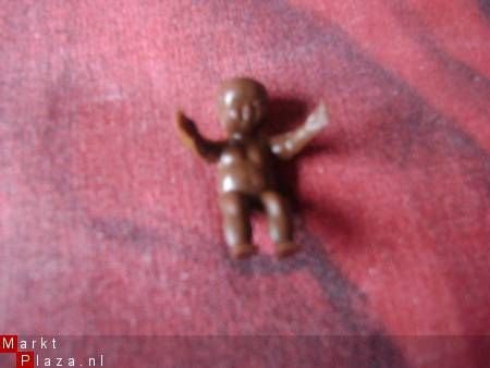 schattig mini neger popje 3 cm - nr. 1