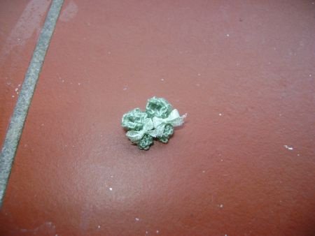 mini sokjes voor poppenhuis baby groen kan gedragen worden - nr. 1