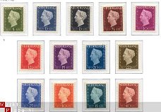 NVPH NR  474/486 koningin wilhelmina zegels 1947/48