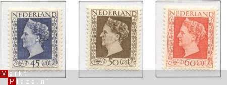 NVPH NR 487/489 koningin wilhelmina zegels 1948 - 1