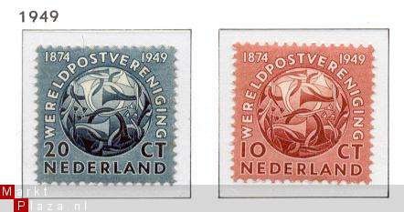 NVPH NR 542/543 jubileumzegels wereldpostvereniging 1949 - 1