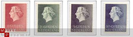 NVPH NR 637/640 koningin juliana zegels 1954/57 - 1