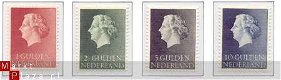 NVPH NR 637/640 koningin juliana zegels 1954/57 - 1 - Thumbnail