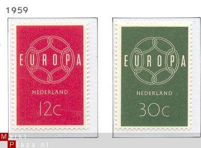 NVPH NR 727/728 europa-zegels 1959 - 1