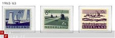 NVPH NR 792/94 landschaps-zegel 1962/1963