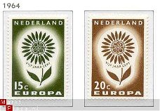 NVPH NR 827/828 europa-zegels 1964