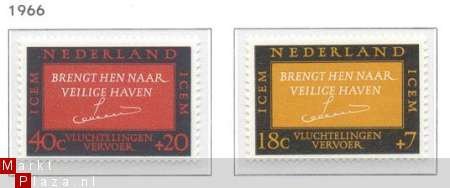 NVPH NR 856/857 vluchtelinge-zegels 1966 - 1