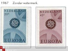 NVPH NR 882/883 europa-zegels  1967