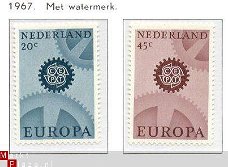 NVPH NR 884/885 europa-zegels  1967