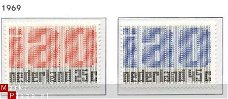 NVPH NR 918/919 herdenkings-zegels  1969