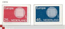 NVPH NR 971/972 europa-zegel s 1970