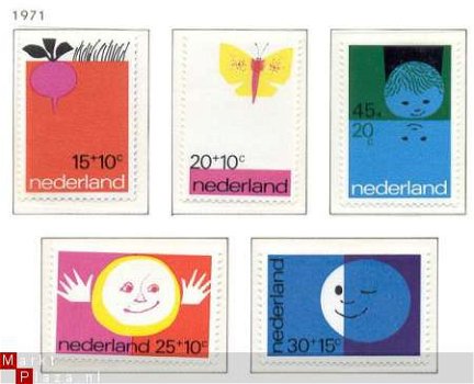 NVPH NR 996/1000 kinder zegels 1971 - 1