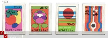 NVPH NR 1003/1006 zomer zegels 1972 - 1