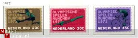 NVPH NR 1012/1014 olympiade zegels 1972 - 1 - Thumbnail