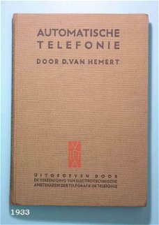 [1933] Automatische Telefonie, PTT, VEATT