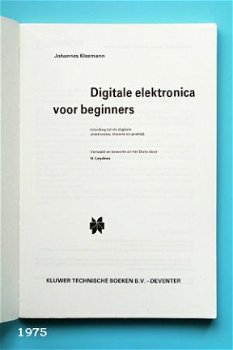 [1975] Digitale elektronica voor beginners, Leydens, Kluwer - 2