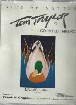 Sale Borduurpatroon Tom Taylor Mallard panel - Eend - 1