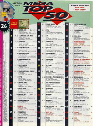 Hitlijst Mega Top 50 1996 week 26 - nr. 1