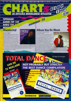 Hitlijst Charts Rabo Top 40 1995 nr. 16 - nr. 1