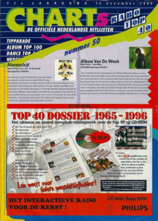 Hitlijst Charts Rabo Top 40 1996 nr. 50 - nr. 1