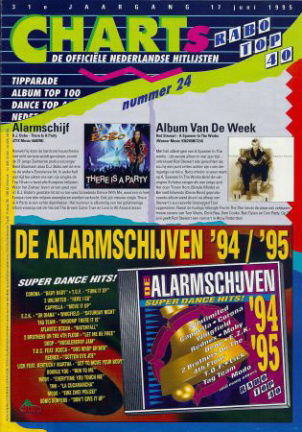 Hitlijst Charts Rabo Top 40 1995 nr. 24 - nr. 1