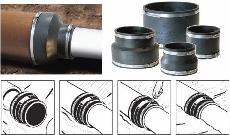 Fernco koppeling 50 - 40 - 3