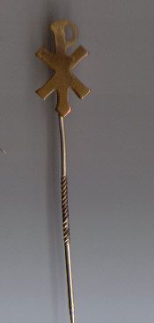 Speldje Pax Christi koperkleur - nr. 1