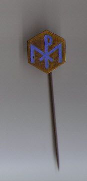 Speldje Pax Christi blauw - nr. 1
