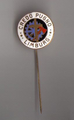 Emaille speldje Credo Pugno Limburg - nr. 1