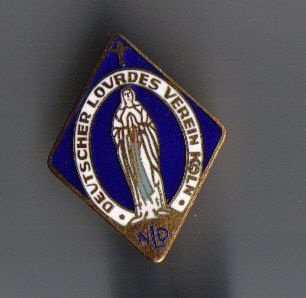 Emaille Speld Deutscher Lourdes Verein Koln NLD - nr. 1