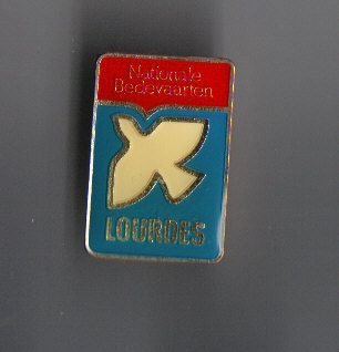 Emaille Speld Nationale Bedevaarten Lourdes - nr. 1