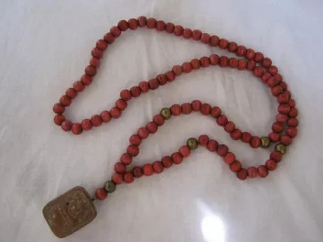 mala ketting antiek boeddha - 1