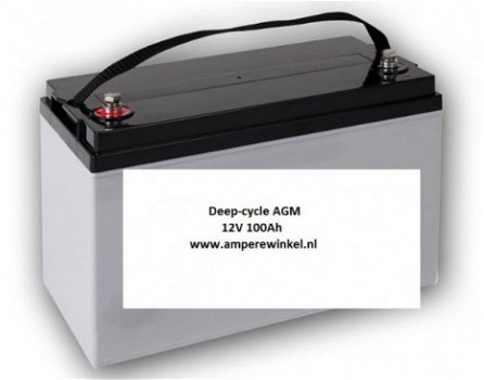 100Ah 12V AGM Solar Accu - Accu voor Zonnepanelen! - 1