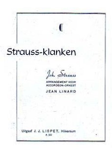 Strauss-klanken. Arrangement voor accordeon-orkest
