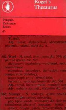 Roget`s thesaurus of English words and phrases