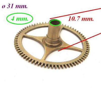 === Uurrad Franse pendule / regulateur = oud === 9342 - 2