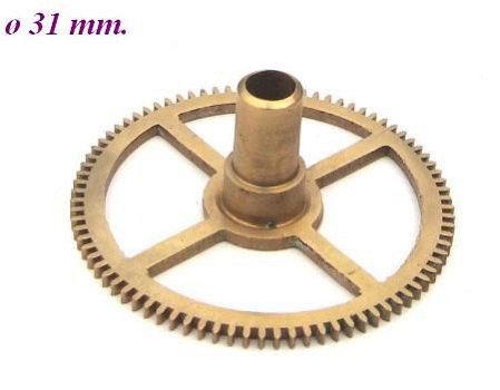 === Uurrad Franse pendule / regulateur = oud === 9340 - 1