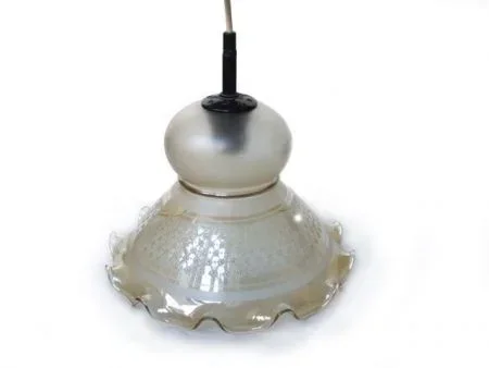 vintage glazen hanglamp - 0